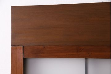 組子入りのガラス戸2枚をリペア&カスタム!吊り戸仕様に加工。埋木・加工部分の色合わせ。(引き戸、建具)