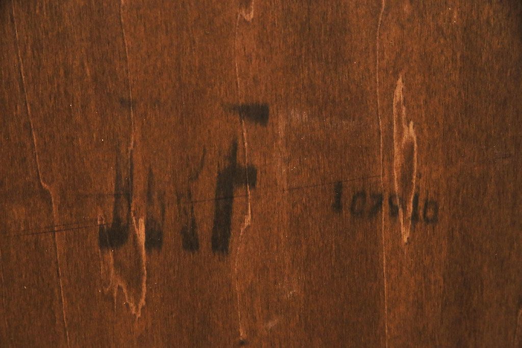 ヒッコリーチェアの照明付きキャビネットをリペア&カスタム!可動式のガラス棚板を3枚追加。(初期棚、カップボード、キャビネット)