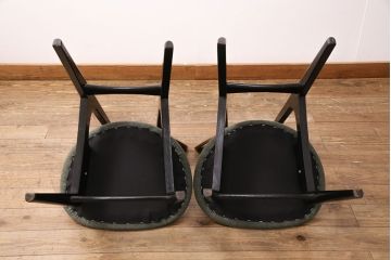 ビンテージのG-PLANのバタフライチェア2脚をリペア&カスタム!座面の張り替え。現状の色味に合わせて着色し仕上げ。(ダイニングチェア、椅子)