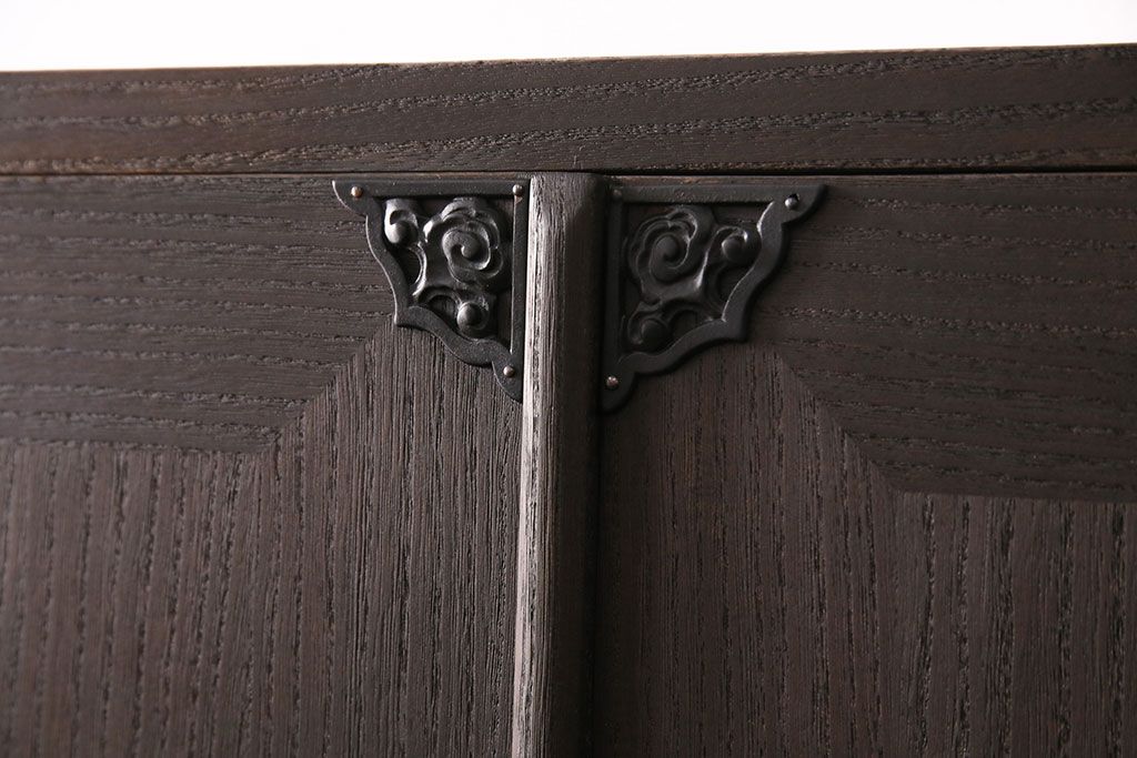 国産の総桐箪笥をリペア&カスタム!可動部の調整。濃い茶色で着色し仕上げ。(衣装箪笥、和タンス、引き出し、桐たんす)