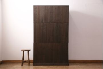 国産の総桐箪笥をリペア&カスタム!可動部の調整。濃い茶色で着色し仕上げ。(衣装箪笥、和タンス、引き出し、桐たんす)