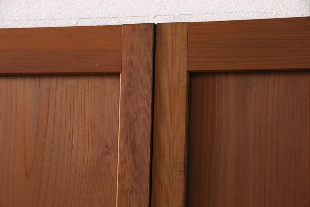 組子入り帯戸4枚をリペア&カスタム!設置場所に合わせてリサイズ。戸車を取り付け。帯部分のガラスをクリアガラスに変更。(引き戸、建具)