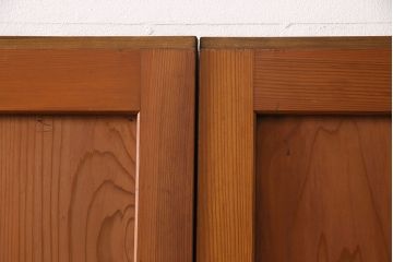 組子入り帯戸4枚をリペア&カスタム!設置場所に合わせてリサイズ。戸車を取り付け。帯部分のガラスをクリアガラスに変更。(引き戸、建具)