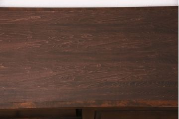北海道民芸家具のサイドボードをリペア&カスタム!天板の補強。当店商品を参考に着色し仕上げ。(収納棚、戸棚、ローボード)