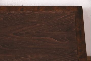 北海道民芸家具のサイドボードをリペア&カスタム!天板の補強。当店商品を参考に着色し仕上げ。(収納棚、戸棚、ローボード)