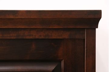 北海道民芸家具のサイドボードをリペア&カスタム!天板の補強。当店商品を参考に着色し仕上げ。(収納棚、戸棚、ローボード)