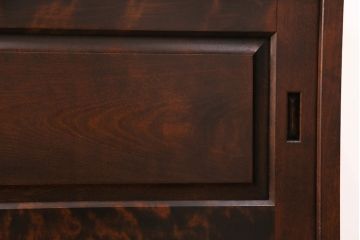 北海道民芸家具のサイドボードをリペア&カスタム!天板の補強。当店商品を参考に着色し仕上げ。(収納棚、戸棚、ローボード)
