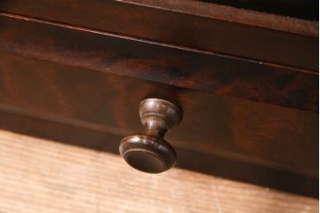 北海道民芸家具のサイドボードをリペア&カスタム!天板の補強。当店商品を参考に着色し仕上げ。(収納棚、戸棚、ローボード)