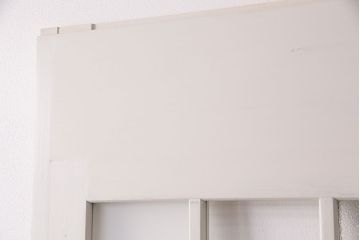 1960年頃のペイントガラス戸2枚をリペア&カスタム!設置場所に合わせてリサイズ。平型戸車を取り付け。(引き戸、建具)