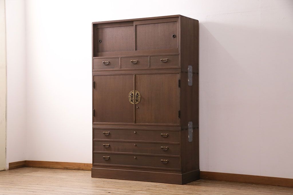 国産の桐箪笥をリペア&カスタム!高品質リペアを施し、当店商品を参考に着色し仕上げ。(衣装箪笥、和タンス、着物箪笥、桐たんす)