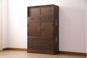 国産の桐箪笥をリペア&カスタム!高品質リペアを施し、当店商品を参考に着色し仕上げ。(衣装箪笥、和タンス、着物箪笥、桐たんす)