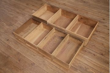 明治大正期の箪笥サイドボードの見た目を変えずに綺麗にリペア!高品質リペアを施し、欠損した金具を取り付け。(収納棚、戸棚、時代箪笥)