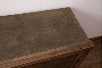 明治大正期の箪笥サイドボードの見た目を変えずに綺麗にリペア!高品質リペアを施し、欠損した金具を取り付け。(収納棚、戸棚、時代箪笥)