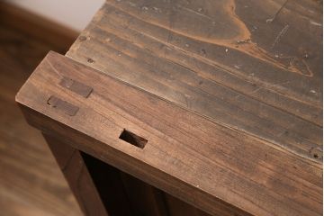 明治大正期の箪笥サイドボードの見た目を変えずに綺麗にリペア!高品質リペアを施し、欠損した金具を取り付け。(収納棚、戸棚、時代箪笥)