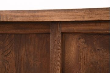 明治大正期の箪笥サイドボードの見た目を変えずに綺麗にリペア!高品質リペアを施し、欠損した金具を取り付け。(収納棚、戸棚、時代箪笥)