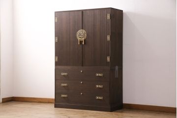 総桐箪笥をリペア&カスタム!房を取り付け、茶色で着色し仕上げ。(和タンス、収納箪笥、衣装箪笥、着物箪笥、桐たんす)