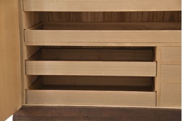 総桐箪笥をリペア&カスタム!房を取り付け、茶色で着色し仕上げ。(和タンス、収納箪笥、衣装箪笥、着物箪笥、桐たんす)