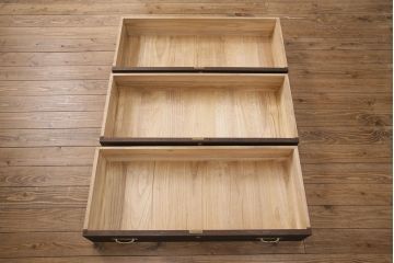 総桐箪笥をリペア&カスタム!房を取り付け、茶色で着色し仕上げ。(和タンス、収納箪笥、衣装箪笥、着物箪笥、桐たんす)