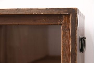 明治大正期の戸棚の見た目を変えずに綺麗にリペア!天板の補強。(収納棚、サイドボード、キャビネット)