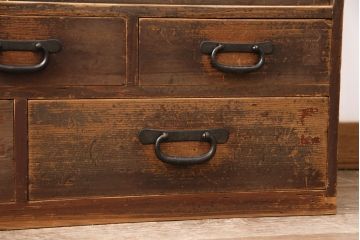 明治大正期の戸棚の見た目を変えずに綺麗にリペア!天板の補強。(収納棚、サイドボード、キャビネット)