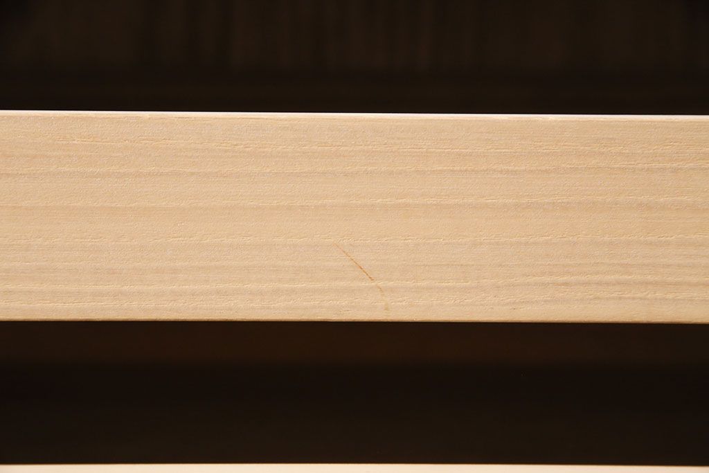 加茂総桐箪笥の見た目を変えずに綺麗にリペア!高品質リペアを施し、木地色仕上げ。(総桐たんす、衣装箪笥、着物箪笥、和タンス)