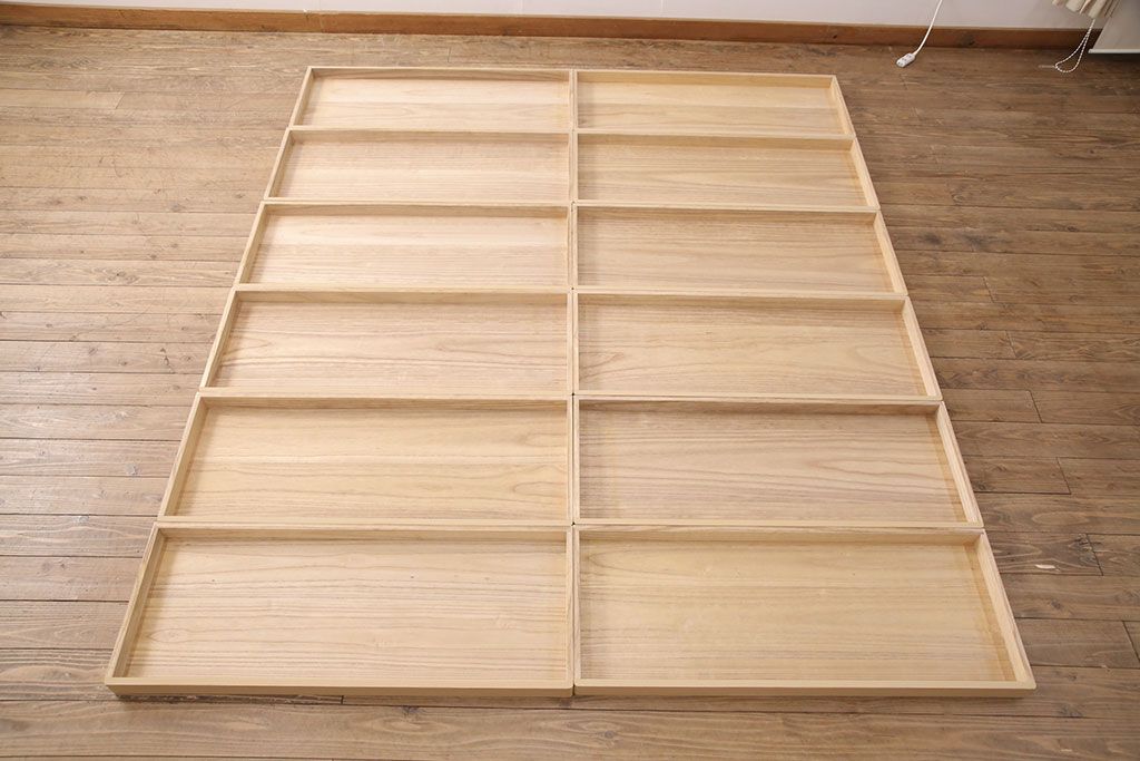 加茂総桐箪笥の見た目を変えずに綺麗にリペア!高品質リペアを施し、木地色仕上げ。(総桐たんす、衣装箪笥、着物箪笥、和タンス)