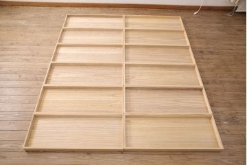 加茂総桐箪笥の見た目を変えずに綺麗にリペア!高品質リペアを施し、木地色仕上げ。(総桐たんす、衣装箪笥、着物箪笥、和タンス)