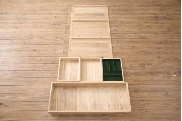 加茂総桐箪笥の見た目を変えずに綺麗にリペア!高品質リペアを施し、木地色仕上げ。(総桐たんす、衣装箪笥、着物箪笥、和タンス)