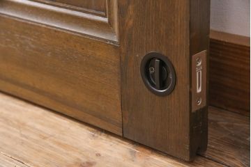 ガラス戸4枚をリペア&カスタム!クリアガラスに入れ替え。戸車、サムターン錠を取り付け。外部用塗装で仕上げ。(引き戸、建具)