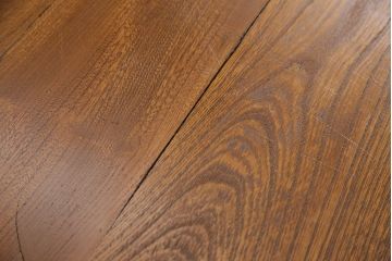 引き出し付きの作業台をリペア&カスタム!脚の貫の取り外し。傷の補修・着色。ワックス仕上げ。(ダイニングテーブル)