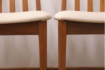 G-PLANのチェア4脚をリペア&カスタム!指定の生地で座面の張り替え。(ダイニングチェア、椅子)