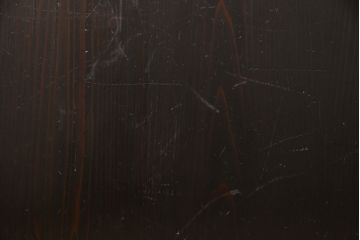 明治期の帯戸をリペア&カスタム!設置場所に合わせてリサイズし、吊り戸仕様に加工。濃い茶色で着色し仕上げ。(引き戸、建具)