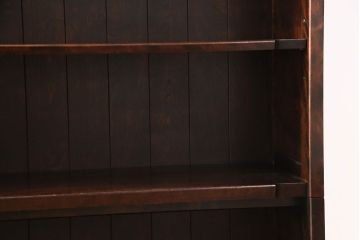 北海道民芸家具の本棚をリペア&カスタム!棚板、棚受け金具を1枚分追加。(収納棚、キャビネット)