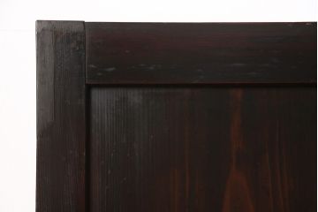 明治期の板戸4枚をリペア&カスタム!それぞれ設置場所に合わせてリサイズ。平型戸車、引き手を取り付け。(引き戸、建具)