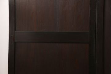 明治期の板戸4枚をリペア&カスタム!それぞれ設置場所に合わせてリサイズ。平型戸車、引き手を取り付け。(引き戸、建具)