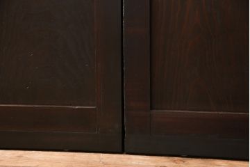 明治期の板戸4枚をリペア&カスタム!それぞれ設置場所に合わせてリサイズ。平型戸車、引き手を取り付け。(引き戸、建具)