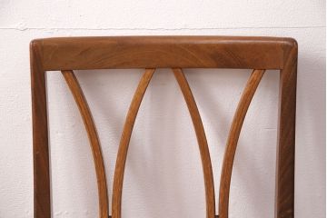 G-PLANのチェア4脚をリペア&カスタム!指定の生地で座面の張り替え。木部は現状に近しい色味に着色し仕上げ。(ダイニングチェア、椅子)