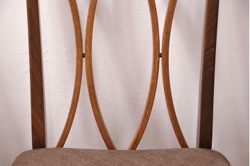 G-PLANのチェア4脚をリペア&カスタム!指定の生地で座面の張り替え。木部は現状に近しい色味に着色し仕上げ。(ダイニングチェア、椅子)