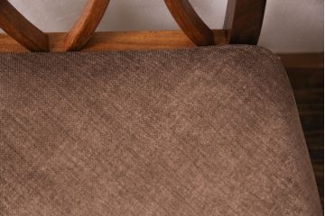 G-PLANのチェア4脚をリペア&カスタム!指定の生地で座面の張り替え。木部は現状に近しい色味に着色し仕上げ。(ダイニングチェア、椅子)