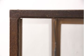 縦型パンケースをリペア&カスタム!下段扉・棚板は上段と同デザインで新たに製作。欠損した取っ手と上下段それぞれにLED照明の取り付け。(ガラスケース、ショーケース、陳列棚)