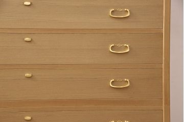 桐箪笥の見た目を変えずに綺麗にリペア!木地色・蜜蝋ワックス仕上げ。(収納箪笥、整理箪笥、衣装箪笥、和タンス、桐たんす)