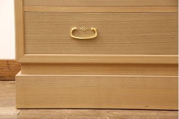 桐箪笥の見た目を変えずに綺麗にリペア!木地色・蜜蝋ワックス仕上げ。(収納箪笥、整理箪笥、衣装箪笥、和タンス、桐たんす)