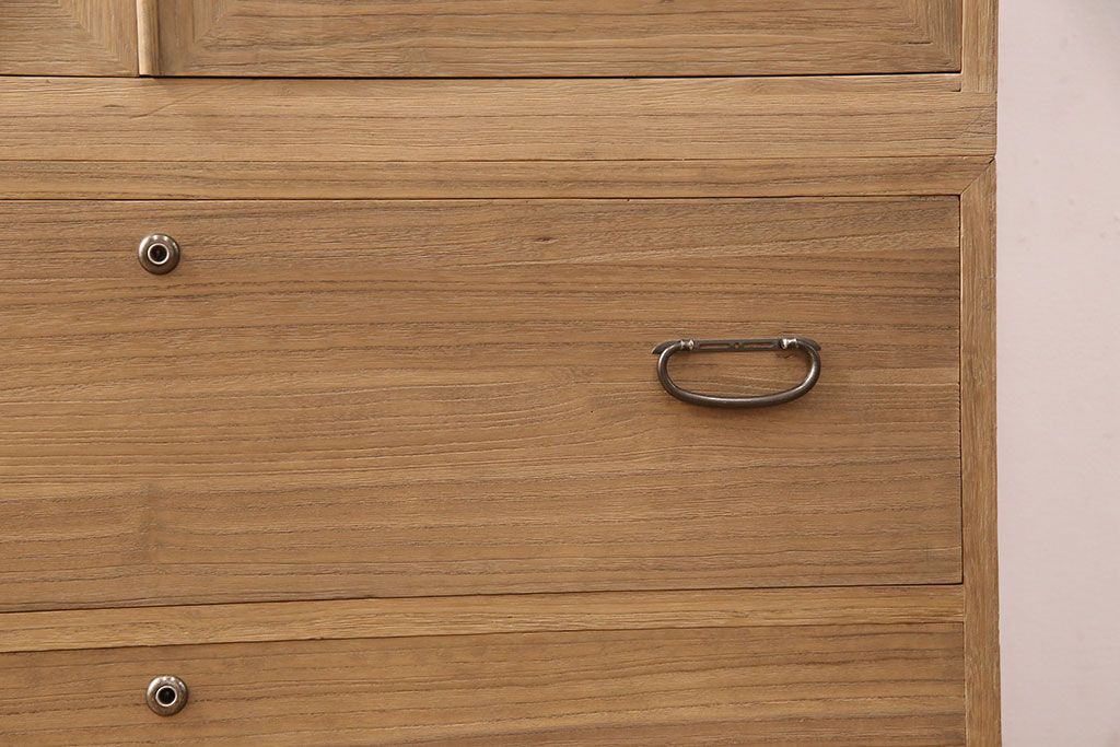 桐箪笥の見た目を変えずに綺麗にリペア!房の交換。木地色・蜜蝋ワックス仕上げ。(収納箪笥、整理箪笥、衣装箪笥、着物箪笥、和タンス、桐たんす)