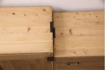 桐箪笥の見た目を変えずに綺麗にリペア!房の交換。木地色・蜜蝋ワックス仕上げ。(収納箪笥、整理箪笥、衣装箪笥、着物箪笥、和タンス、桐たんす)