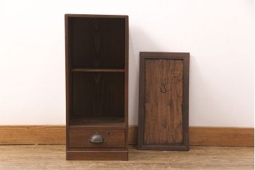 小物収納箱の見た目を変えずに綺麗にリペア!1トーン落ち着いた色味に着色し仕上げ。(書棚、本箱、小引き出し、収納棚)