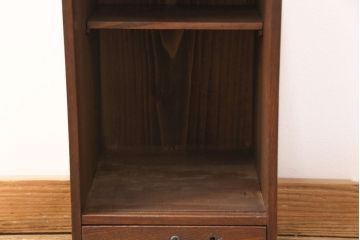 小物収納箱の見た目を変えずに綺麗にリペア!1トーン落ち着いた色味に着色し仕上げ。(書棚、本箱、小引き出し、収納棚)