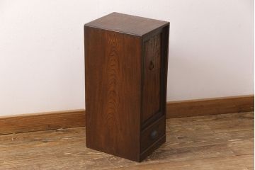 小物収納箱の見た目を変えずに綺麗にリペア!1トーン落ち着いた色味に着色し仕上げ。(書棚、本箱、小引き出し、収納棚)