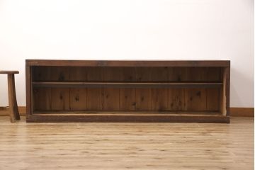 ローボードの見た目を変えずに綺麗にリペア!クリアワックス仕上げ。(テレビ台、テレビボード、収納棚)