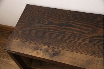 ローボードの見た目を変えずに綺麗にリペア!クリアワックス仕上げ。(テレビ台、テレビボード、収納棚)