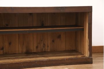 ローボードの見た目を変えずに綺麗にリペア!クリアワックス仕上げ。(テレビ台、テレビボード、収納棚)